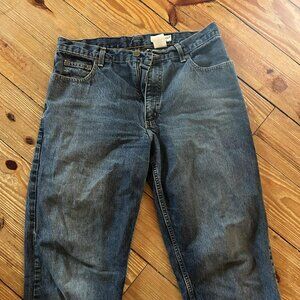 Eddie Bauer Jeans Denim Ankle Crop Sz 12 Vintage 100% Cotton Wide Leg